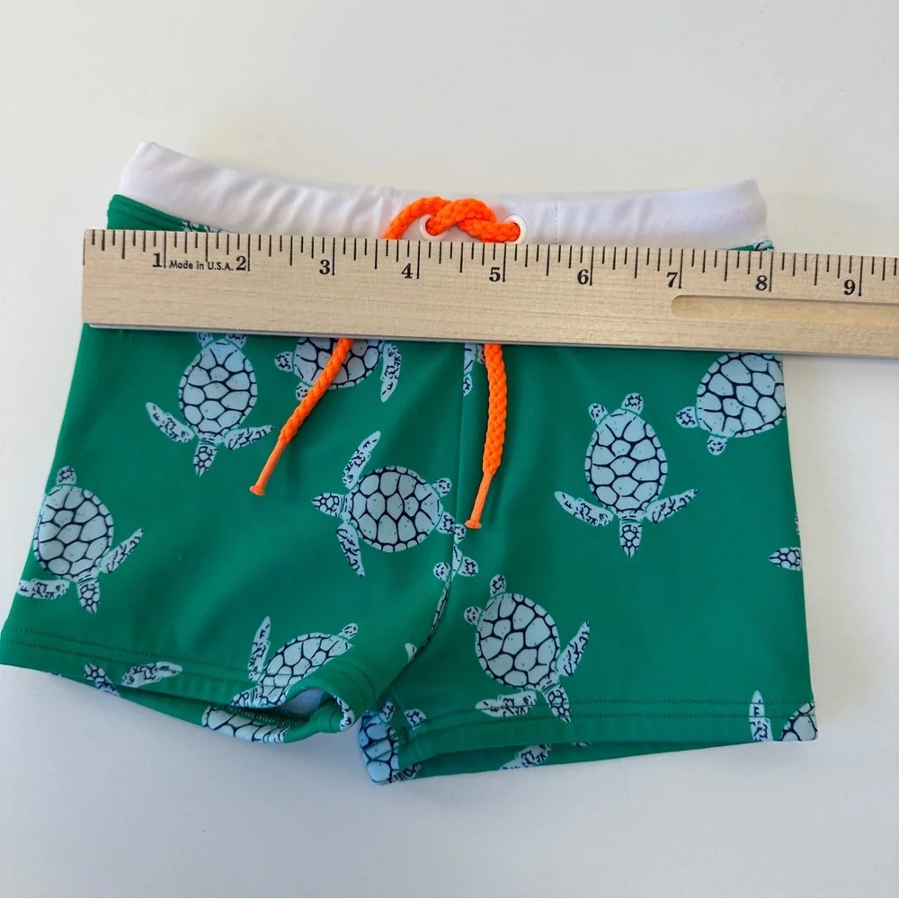 Baby Boden Swim Trunks Shorts Shorties‎ Sea Turtles 6-12m 80cm